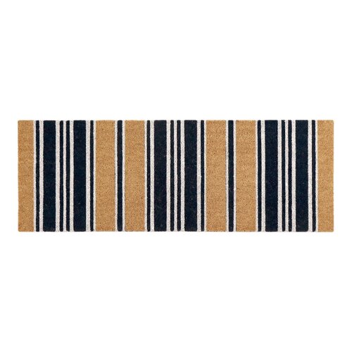 Stripe Blue White Doormat 45x120cm