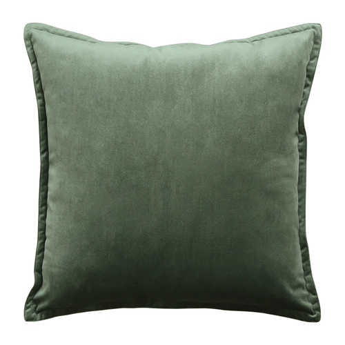 Mira Velvet Olive Square Cushion