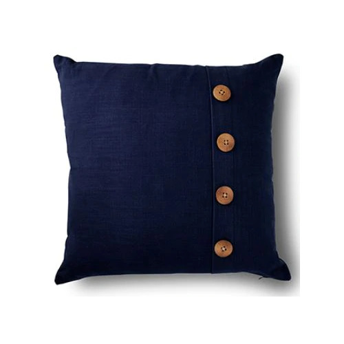 Bailey Navy Button Cushion