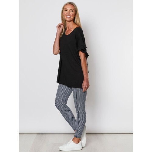 Check Printed Leggings