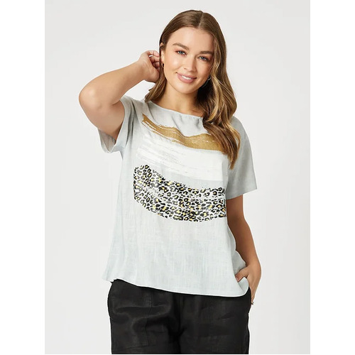 Swish Tri Print Top