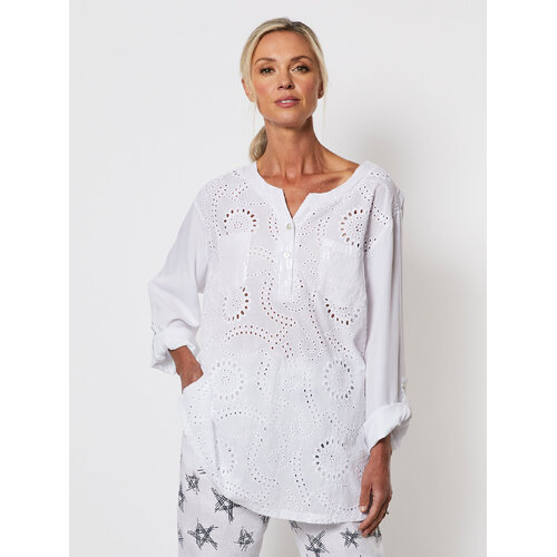 Broderie Front Shirt