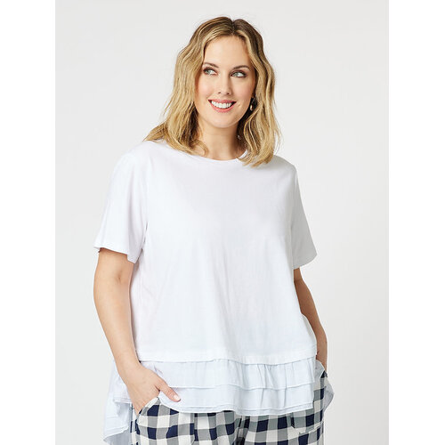 High Low Ruffle Tee