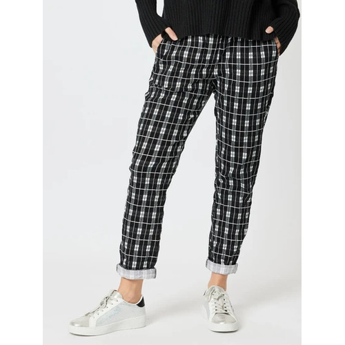 Stella Black Check Stretch Jogger