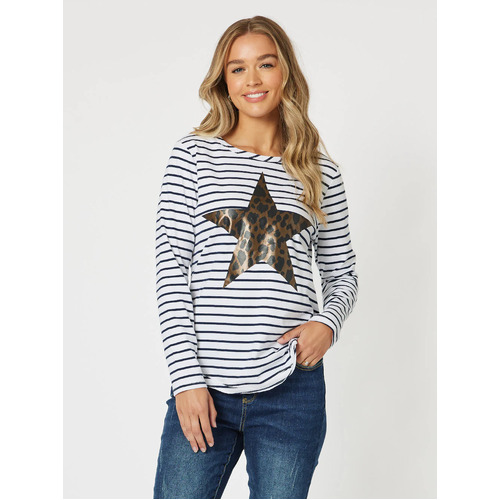 Annie star stripe tee