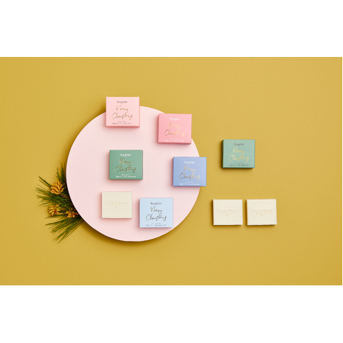 Xmas mini boxed guest soap -Pale Green