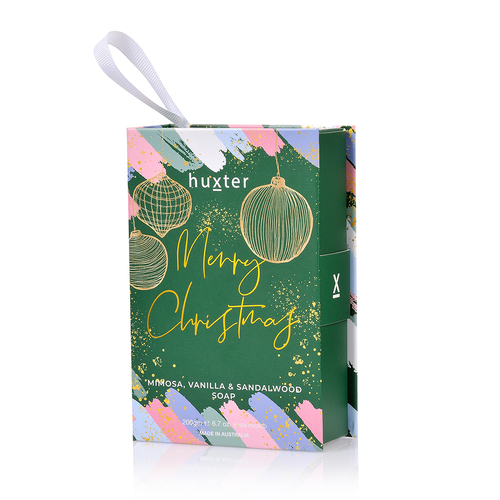 Hanging soap book - green with pastels