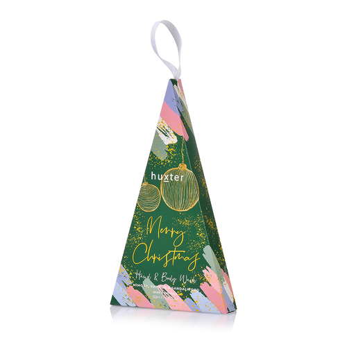 Triangle green Xmas bauble - Hand and body wash