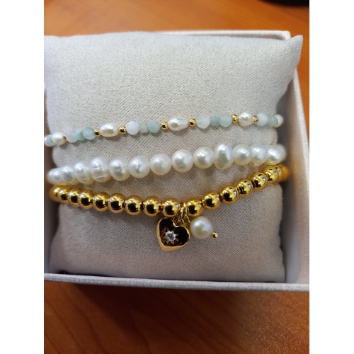 Gift Box Bracelet Set - Aqua