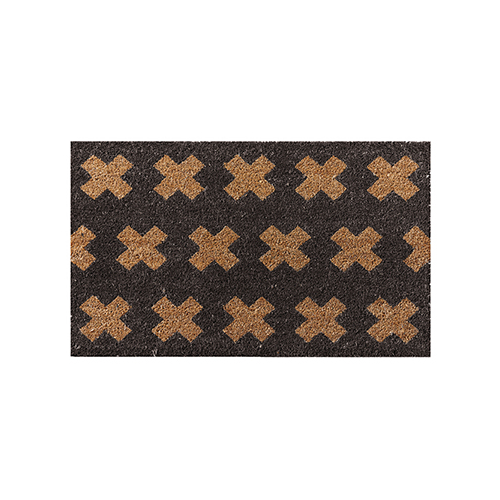 Cross Stitch Black Doormat 45 x 75 
