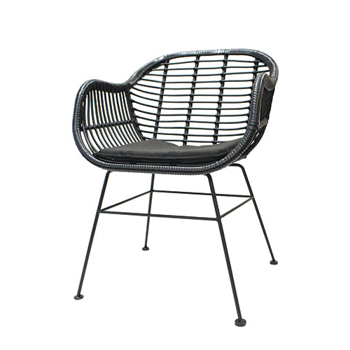 Avalon  Black Chair W58xD58xH8