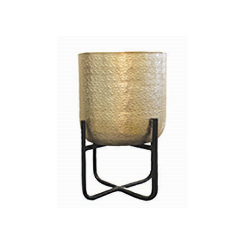 DARWIN GOLD PLANTER WITH STAND