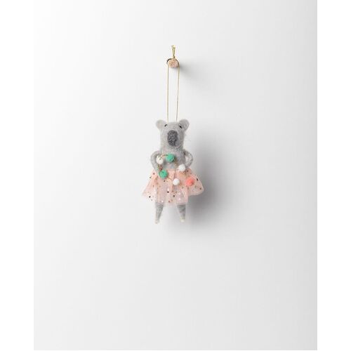 Carousel Hanging Koala Girl w/ Garland H12cm