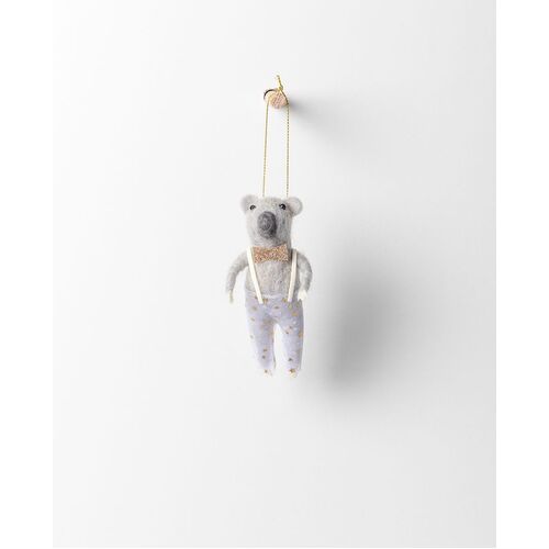 Lumi Hanging Koala Boy Champagne Bow H12cm