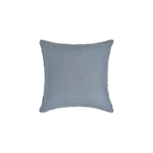 Denim Blue Oversized linen cushion