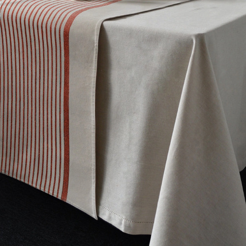 Clary Stripe Clay Table Runner