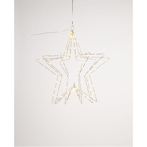 Capella LED 3D Star- Sliver wire small