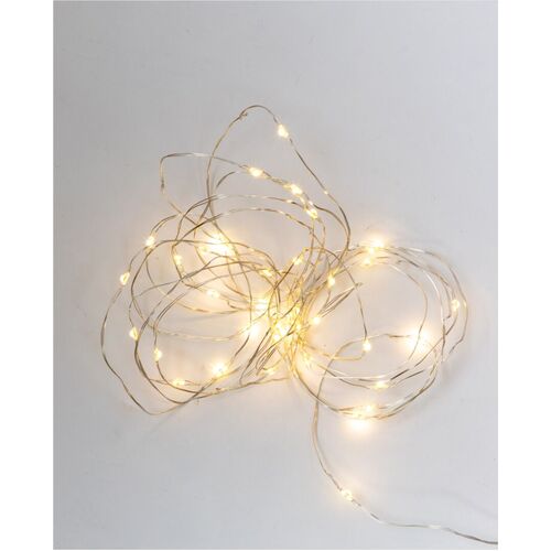 LED fairy lights silver wire