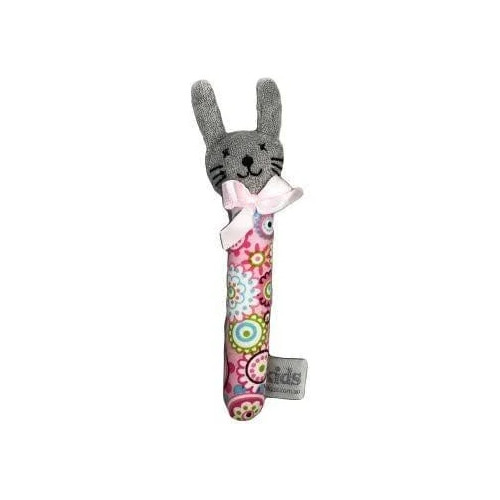Bunny Rattle SML-pink floral