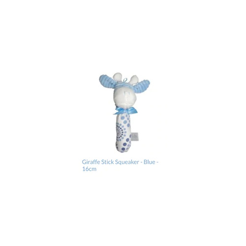 Giraffe Stick Squeaker - Blue