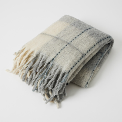 Wales brushed wool blend throw