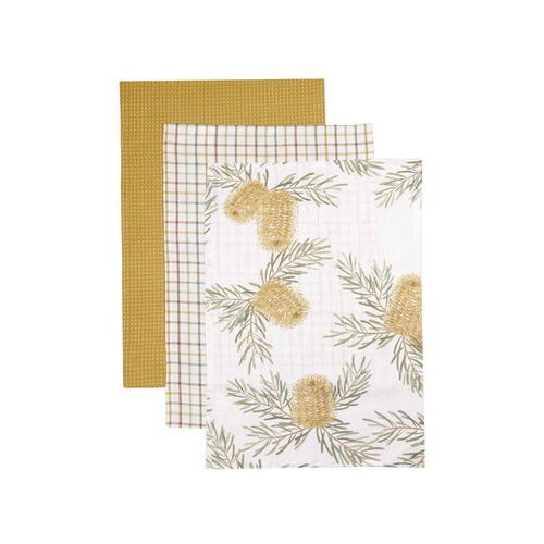 Banksia Tea Towels Pack 3
